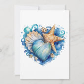 Invitation Plage Scène Starfish Bachelorette Party (Dos)