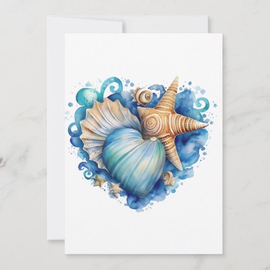 Invitation Plage Scène Starfish Bachelorette Party (Dos)