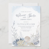 Invitation Plage Seashell Soirée côtière (Devant)