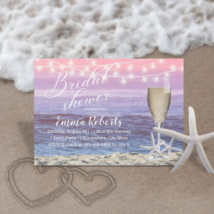 Invitation Plage Starfish Brunch & Bubbly Fête des mariées