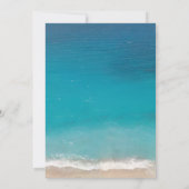 Invitation Plage Starfish & Champagne Glass Graduation (Dos)