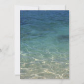 Invitation Plage Starfish Élégant Mariage d'été (Dos)