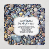 Invitation Plage Stones Décontracté Répétition Dîner Invitati (Devant / Derrière)