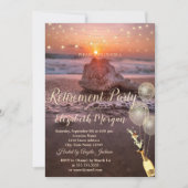 Invitation Plage Sunet Seashell Balloons, Retrait de vin (Devant)