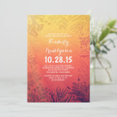 Invitation Plage Sunset Ocean Fête des mariées sous-marine (Debout devant)