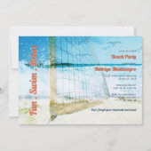 Invitation Plage Thème du lycée Décontracté (Devant)