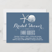 Invitation Plage Thème Starfish & Sand Dollar Fête des mariée (Devant)