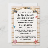 Invitation Plage Toutes Occasions Version 3 (Devant)