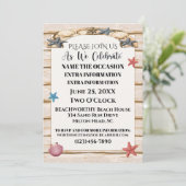 Invitation Plage Toutes Occasions Version 3 (Debout devant)