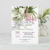Invitation Plage Tropical Hawaii VerdureFête des mariées flor (Debout devant)