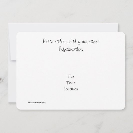 Invitation Plage Tropicale (Dos)