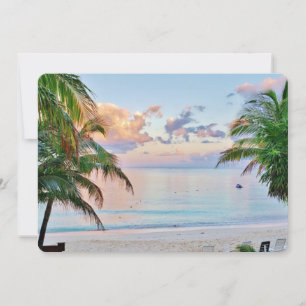 Invitation Plage tropicale