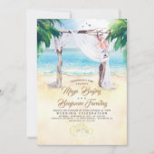 Invitation Plage tropicale Arbor Dreamy Mariage d'été (Devant)