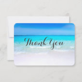 Invitation Plage tropicale avec un Mariage de mer Turquoise M (Devant)