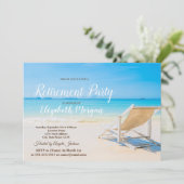 Invitation Plage tropicale, Chaise Relax Retraite Party (Debout devant)