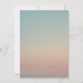 Invitation Plage tropicale coucher de soleil Anniversaire Fêt (Dos)