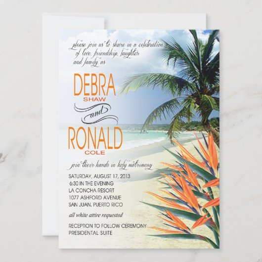 Invitation Plage tropicale Debra Emerald Waters| APPARTEMENT  (Devant)