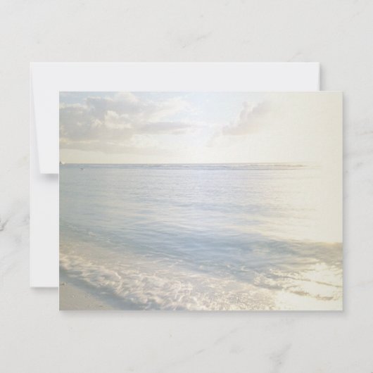 Invitation Plage tropicale, Dîner de répétition (Dos)