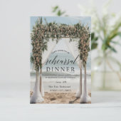 Invitation Plage tropicale Dîner de répétition (Debout devant)