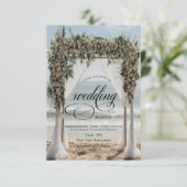 Invitation Plage tropicale Dîner de répétition (Debout devant)