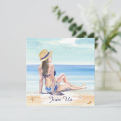 Invitation *~* Plage tropicale DIY AR29 Générique TOUT ÉVÉNEM (Debout devant)