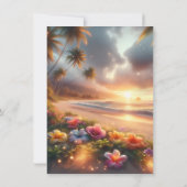 Invitation Plage tropicale enchantée Hibiscus magique Sweet 1 (Dos)
