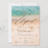 Invitation plage tropicale été nous sommes partis sur invitat (Devant)