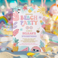 Plage tropicale été Océan fête d'anniversaire