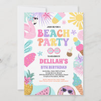 Plage tropicale été Océan fête d'anniversaire