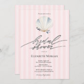 Invitation Plage tropicale Floral Arbor Bridal (Devant / Derrière)