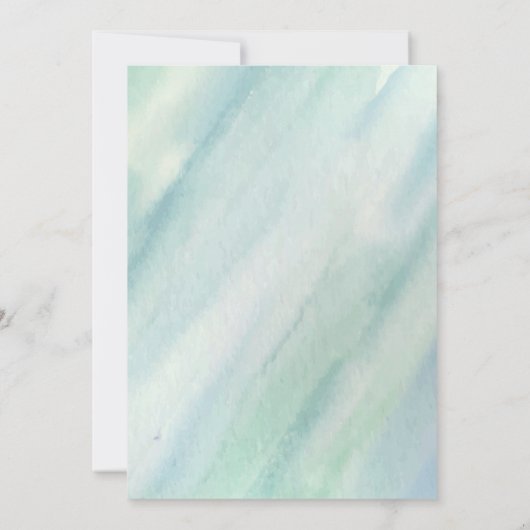 Invitation Plage tropicale lagon Palm Paradise Mariage (Dos)