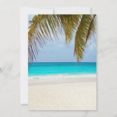 Invitation Plage tropicale, Palm, Flamant rose Quinceañera (Dos)