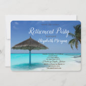 Invitation Plage tropicale, Palm, Retraite relaxante (Devant)