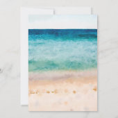 Invitation plage tropicale Quinceanera 15e anniversaire (Dos)