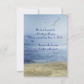 Invitation Plage tropicale RSVP (Devant)