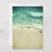 Invitation Plage Turquoise Bleu Vert Artsy Destination Mariag (Dos)