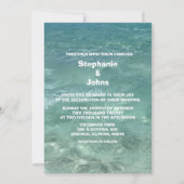 Invitation Plage Turquoise Eau Turquoise Destination Mariage (Devant)