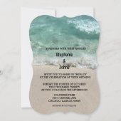 Invitation Plage Turquoise Turquoise Sandy Mer Océan Photo Ma (Devant)