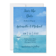 Plages élégantes et nautiques Save the Date