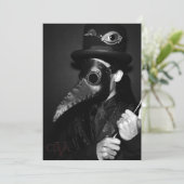 Invitation Plague-docteur (Debout devant)