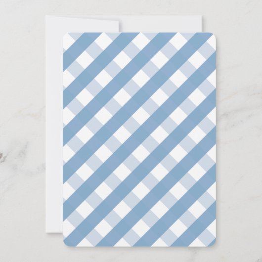 Invitation Plaid Bow Cravate Southern Baby Boy Shower Invitat (Dos)