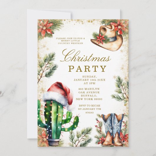 Invitation Plaid Brunch and Bubbly Gold Bridal Shower (Devant)