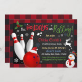 Invitation Plaid Buffalo à Noël (Devant / Derrière)