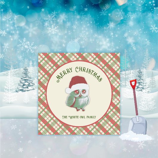 Invitation Plaid de Noël Intemporel