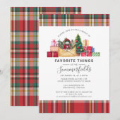 Invitation Plaid Favoris Thèmes Fêtes de Noël (Devant / Derrière)