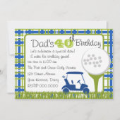 Invitation Plaid Golf (Devant)