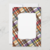 Invitation Plaid Joyeux Halloween (Dos)