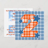 Invitation Plaid moderne nommé fait sur commande V06C1 du (Devant / Derrière)