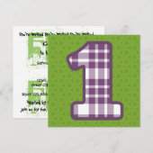 Invitation Plaid moderne nommé fait sur commande V14B2 du ęr (Devant / Derrière)