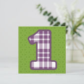 Invitation Plaid moderne nommé fait sur commande V14B2 du ęr (Debout devant)